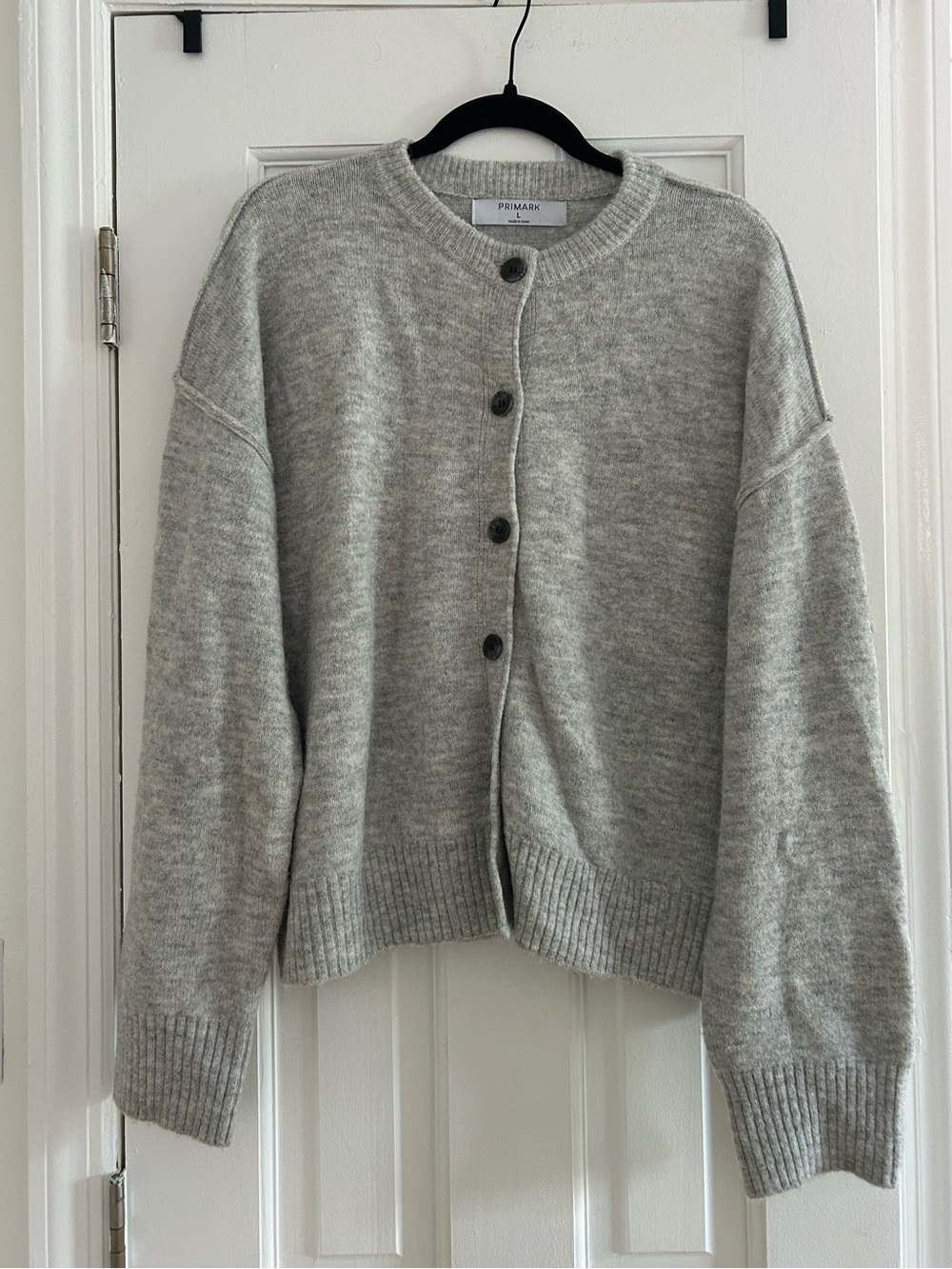 Gray Cardigan Size Large Like New